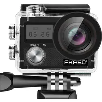Câmera de Ação Akaso Brave 4 - 4K - 20MP - 5X Zoom - Wi-Fi - Preto