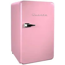 Frigobar Quanta RetrÔ QTFRV91 220V – Rosa 91L