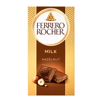 Barra Chocolate Ferrero Rocher Hazelnut Cacau 90G
