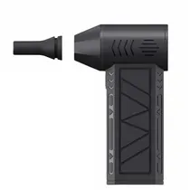 Mini Soprador de Ar Elétrico Sem Fio 46270 / 130.000 RPM / Lanterna / Recarregavel - Preto