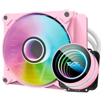 Water Cooler Cpu Aigo Darkflash Twister DX120 V2 Liquid, Argb, Pink, 120MM, Intel 775/ 115X/ 1200/ 1366/ 1700/ 2011(V3), AMD AM2+/ AM3+/ AM4/ AM5/ FM2+