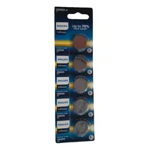 Bateria Philips CR2025P5B/17 Lítio 2025 240MAH (5 Unidades) - Azul