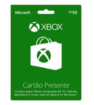 Cartão Presente R$50 Xbox Live