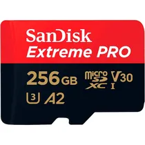 Cartão de Memória Micro SD Sandisk Extreme Pro SDXC 256GB 200 MB/s - SDSQXCD-256G-GN6MA
