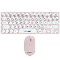 Teclado USB Satellite AK6032G c/Mou s/fio Espanhol Rosa