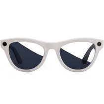 Óculos de Sol Ray Ban Meta Skyler (Gen 2) RW4014 com Câmera/Wi-Fi - Shiny Chalky Grey/Transitions Sapphire
