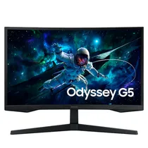 Monitor Samsung Gaming Odyssey G5 G55C LS32CG552ENXZA Curvo 32" 2K QHD (2560 X 1440), 1MS, 165HZ, 1XHDMI 2.2, 1XDISPLAYPORT 1.2, 1XCONECTOR de Audio, AMD Freesync, Preto