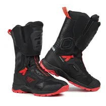 Bota para Motociclista Seventy Degrees Stelvio Alta SD-BA6 - Tamanho 42 - Preto/Vermelho