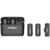 Microfone Sem Fio Satellite A-MK241 Tipo-C - Preto