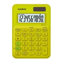 Calculadora Compacta Casio MS-7UC-YG de 10 Dígitos - Amarelo