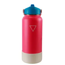 Garrafa Térmica Hydrate - 946ML - com Bico e Protetor de Silicone - Rosa Flamingo