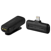 Microfone Satellite A-MK142 - Sem Fio - para Celular Lightning - Preto