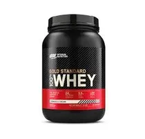 Optimum Nutrition Proteina Gold Standard 100% Whey Protein Cookies & Cream 2LB Plastico Negro