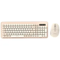 Teclado FTX Wireless/Bluetooth + Mouse FTXGK02 Español - Dourado