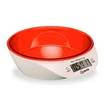Balança Digital Quanta QTBLC9000 - Até 5KG - Branco e Vermelho