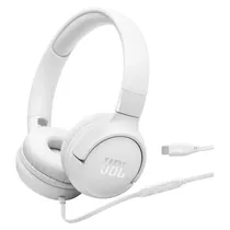Fone de Ouvido JBL Tune 520C com Fio USB-C - Branco