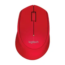 Mouse Logitech M280 - Sem Fio - 1000 Dpi - 3 Botões - Vermelho