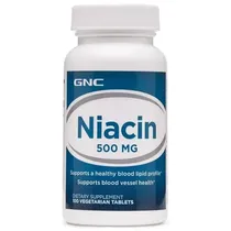 GNC Niacin 500MG 100 Veg Tablets