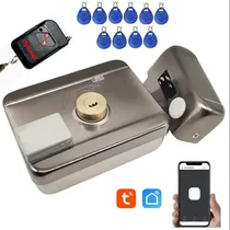 Original Cerradura Electrica Intelligent Lock 12V BT/Wi-Fi/Rfid Negro