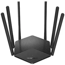 Roteador Mercusys MR50G AC1900 Dual Band / 2.4GHZ / 5GHZ / 6 Antenas - Preto