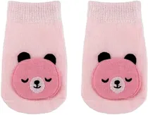 Meias Sapatilha Antiderrapante Urso Buba - 14542 Rosa - PP