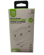 Carregador Ur UA-03 25W 5A + Cabo USB-C To USB-C - Branco(Carregamento Rápido)