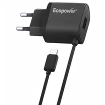 Ecopower Cargador EP-7053 USB c/Cable USB-C Negro