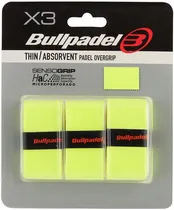 Overgrip Bullpadel Thin Absorvent para Raquete - Amarelo Fluor (3 Unidades)