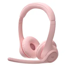 Headset Logitech Zone 300 Wireless 981-001411 – Rosa