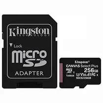 Cartão de Memória Micro SD Kingston Canvas Select Plus 256GB
