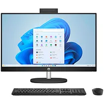 Desktop All In One HP 27-CR0023W AMD Ryzen 7 7730U de 2.0GHZ Tela Touch FHD Ips 27" / 12GB de Ram / 1TB SS - Preto
