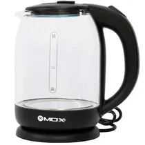 Chaleira Eletrica Mox MO-EK25 / 2000W / 2 Litros / 220-240V ~ 50/ 60HZ - Preto (Vidro)