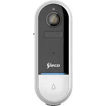 Videoporteiro Sieco S42 Externo / Campainha / Wifi / IP54 / 1080P - Branco/ Preto