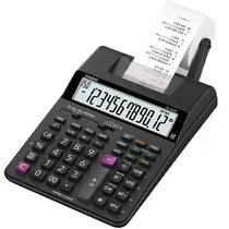 Calculadora com Impressora Casio HR-100RC com Suporte para Papel - Preta