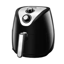 Fritadeira Elétrica Quanta QTAF400 1.500 Watts 127V ~ 60HZ - Preta / Prata