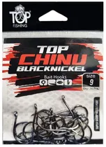 Anzol Top Fishing Chinu Black Nickel 09 com 20 Pçs