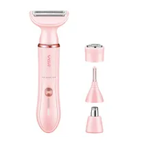 Kit Depilador VGR V-761 4 Em 1 - LED/USB/5W