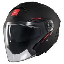 Capacete MT Helmets Cosmo SV Solid A1 - Aberto - Tamanho XL - com Óculos Internos - Matt