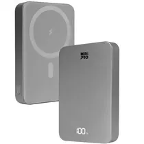 Carregador Magnético Wireless Midi Pro MDP-1001 10.000MAH (Compatível com Starlink Mini) - Silver