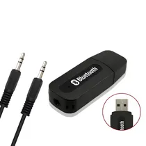 Adaptador Audio Bluetooth Receiver Wireless c/Adap 3.5M YET-M1 Negro (Speaker)