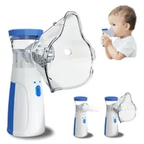 Nebulizador Portatil JSL-W302 Mesh Nebulizer / Recarregavel - Branco/Azul