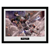 Abystyle Poster Attack On Titan Smoke Blast Framed 6751