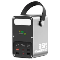Carregador Port. Joko J51 60000MAH USB 22.5W Metal Power Supply c/ Lanterna