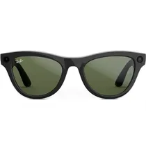 Óculos de Sol Ray Ban Meta Skyler (Gen 2) RW4014 com Câmera/Wi-Fi - Shiny Black/G15 Green