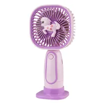 Mini Ventilador Portátil Electron Handheld Fan HQ-64A-2 - 2.5W - Recarregável - Roxo