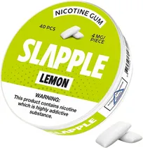 Chiclete de Nicotina Slapple Lemon 4 MG (40 Unidades)
