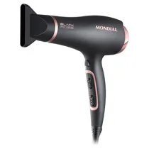 Secador de Cabelo Mondial Black Rose SC-37 - 2000W - 110V/60HZ - Preto e Rosa