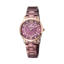 Relógio Analógico Feminino Daniel Klein Premium DK11990-6 - Roxo/Rosa Ouro