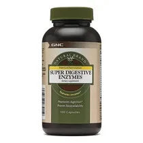Suplemento GNC Super Digestive Enzymes 100 Cápsulas