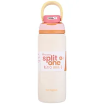 Garrafa Térmica Terrano Split One Pop Up - 1L - com Bico - Bege